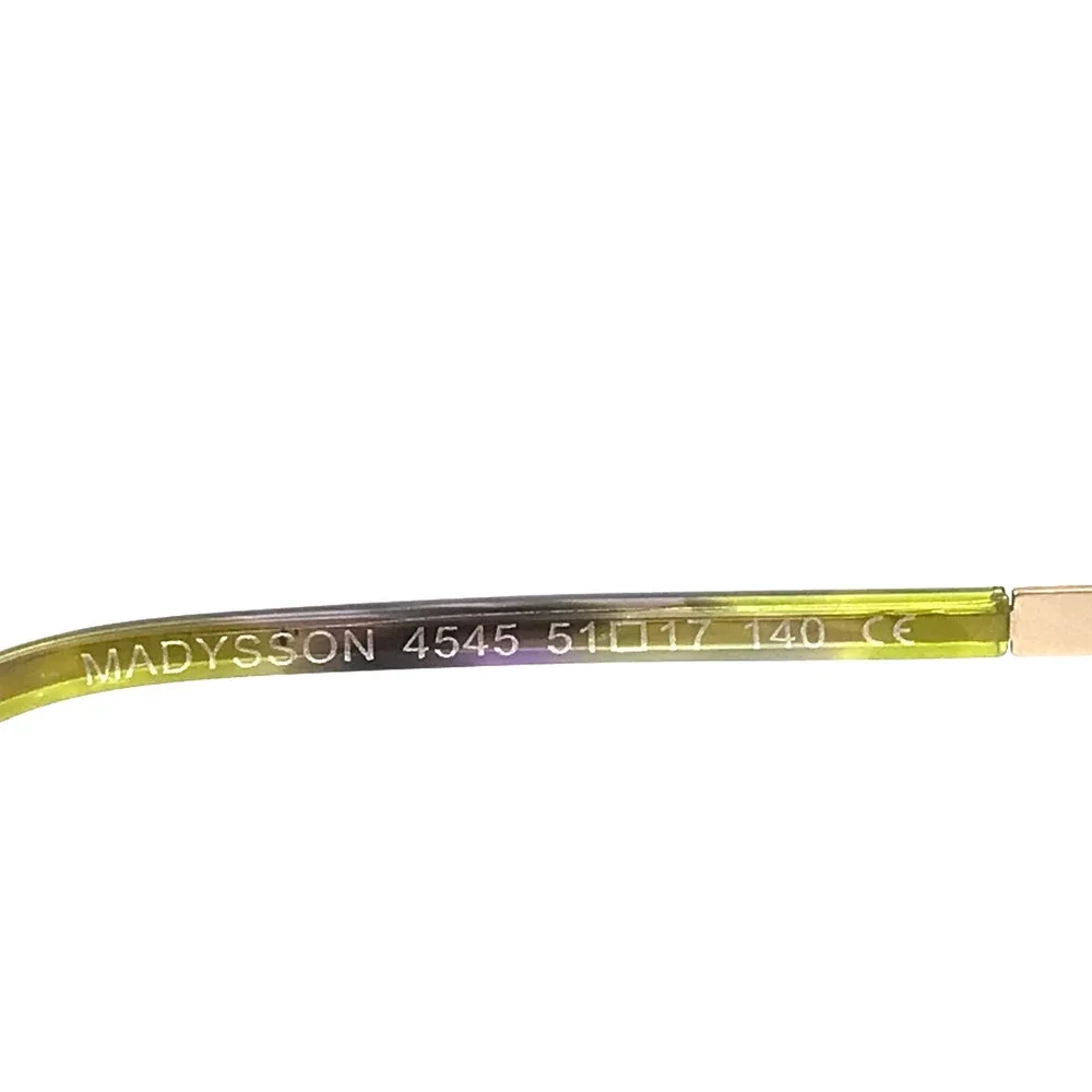 BOZ Eyeglasses Frames MADYSSON 4545 Green Satin Gold Chamois Full Rim 51-17-140